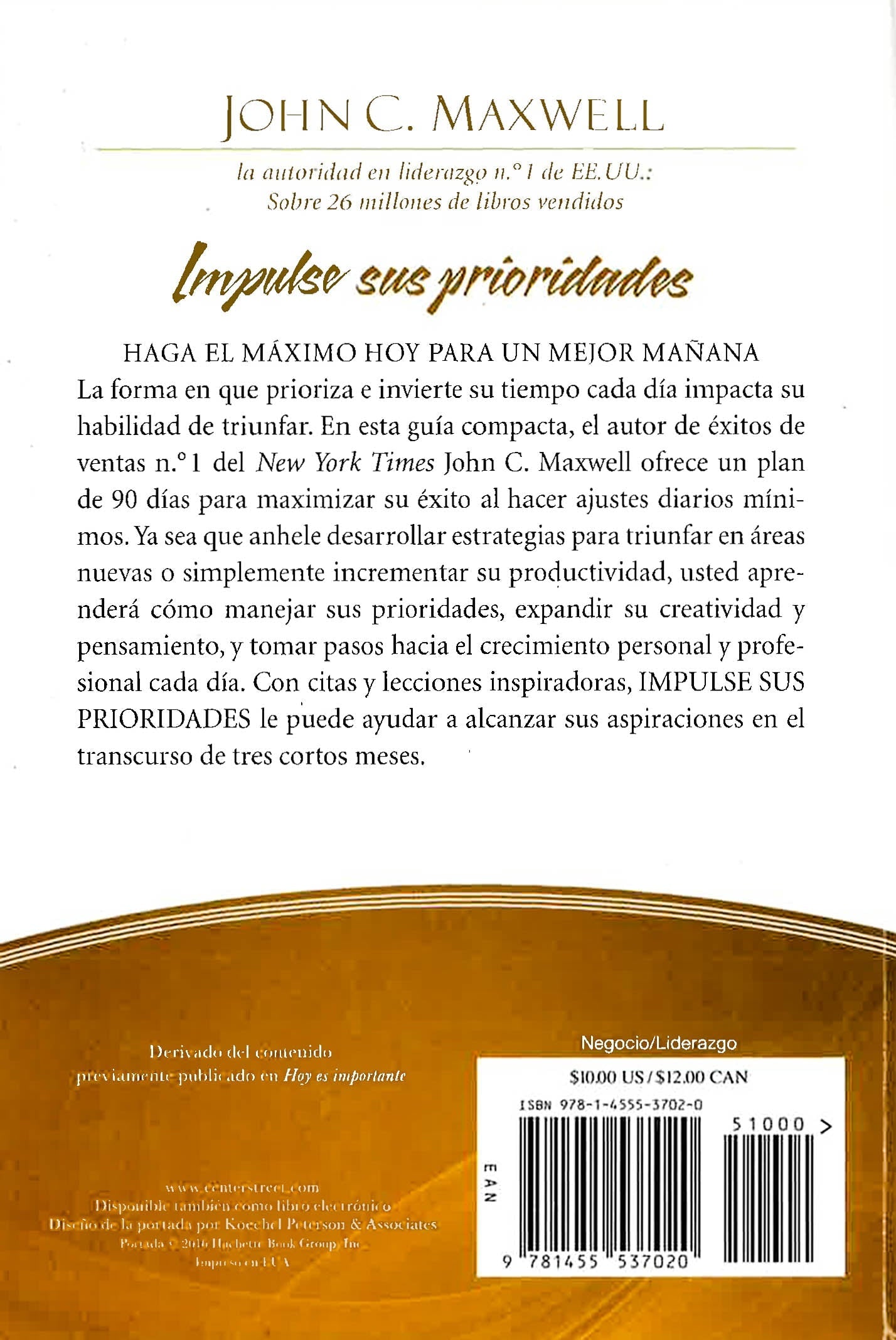 Libro Impulse Sus Prioridades - John C Maxwell