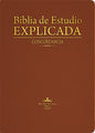 Biblia de estudio Explicada (Piel especial marrón claro)