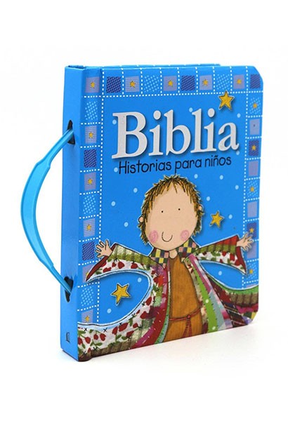 Biblia Historias Para Niños, Color Azul, Tapa Dura -  Lara Ede
