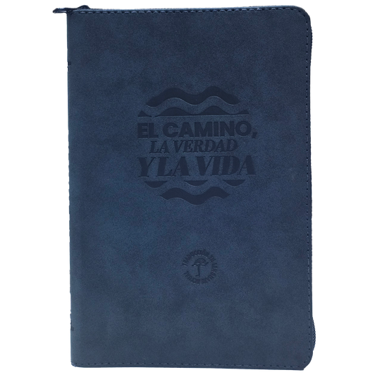 Biblia TLA066Lgz Pjr Azul Nuevo Creyente  Canto Plateado