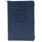 Biblia TLA066Lgz Pjr Azul Nuevo Creyente  Canto Plateado