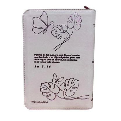 Biblia, Color Rosado, Canto Pintado, Con Cierre, Rv1960