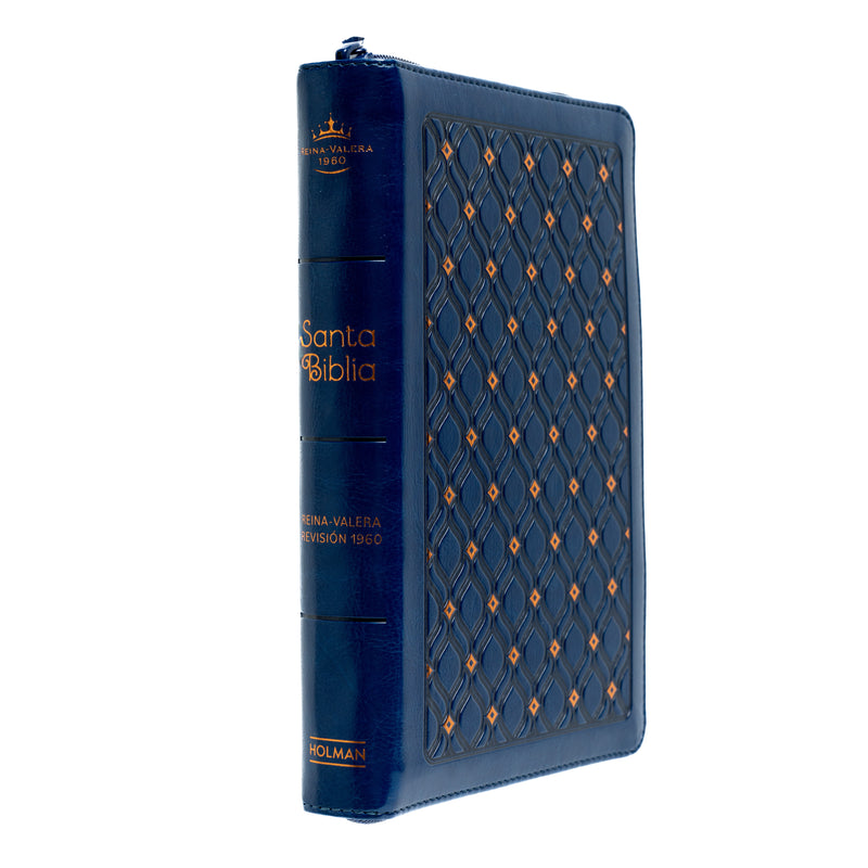 Biblia Letra Grande, Tamaño Manual, Azul Marino, RVR1960