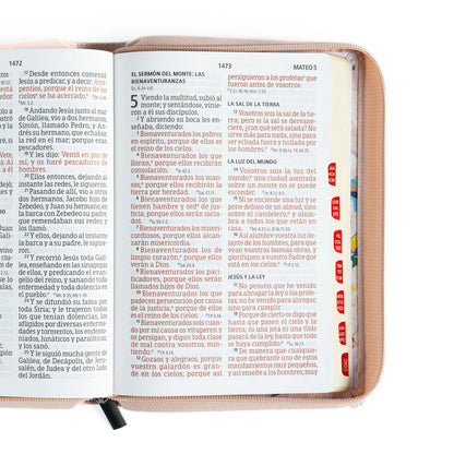 Biblia Letra Gigante Tamaño Manual, Rosa Cuarzo, RVR1960