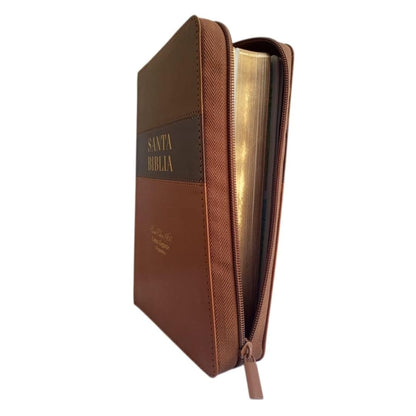 Biblia Tricolor café/café/marrón, RVR060