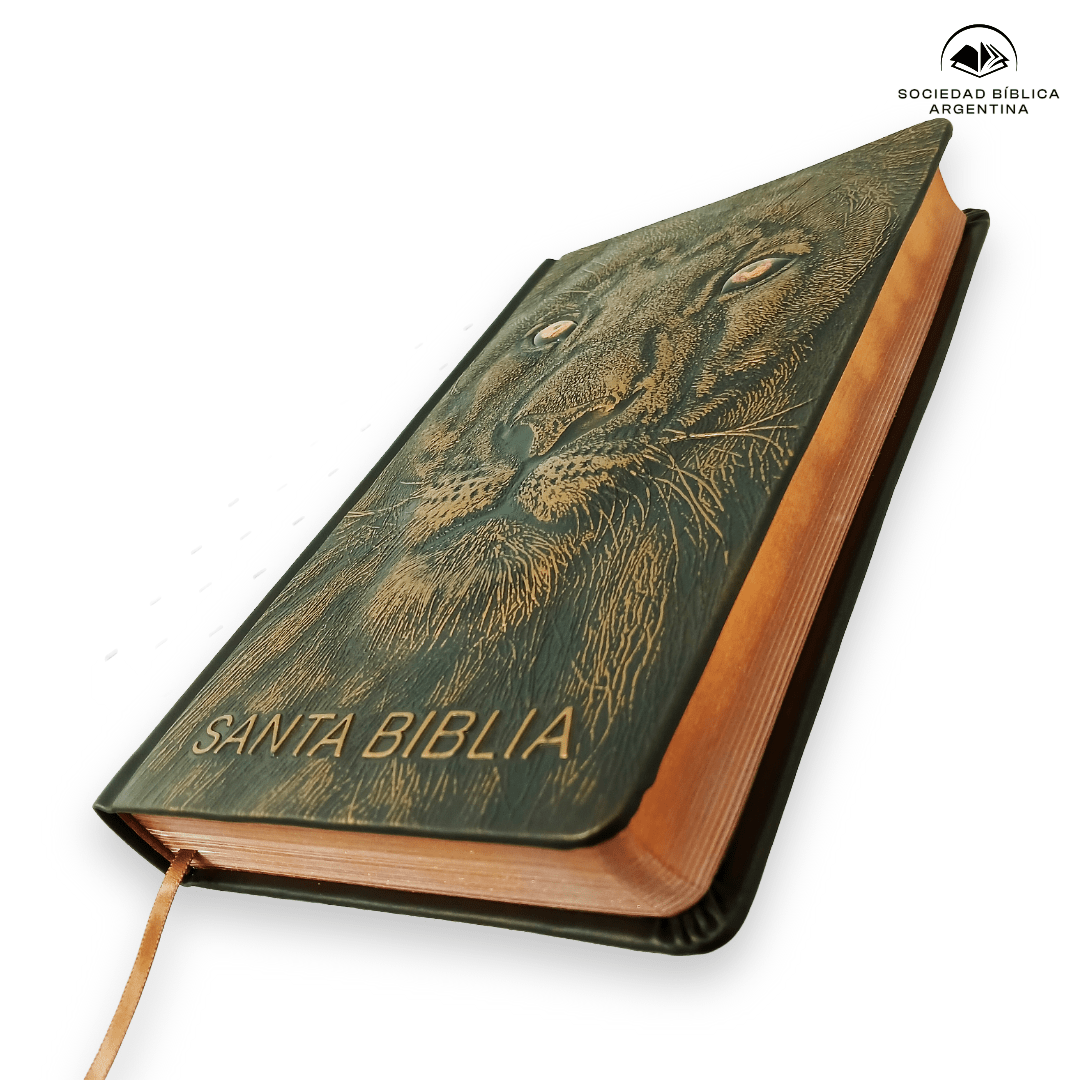 Biblia, Letra grande, León de Judá Edición Especial Bronce, (Negro/Marrón), Reina Valera 1960