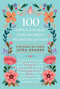 Libro 100 devocionales para mujeres. Promesas de Dios con sopa de letras