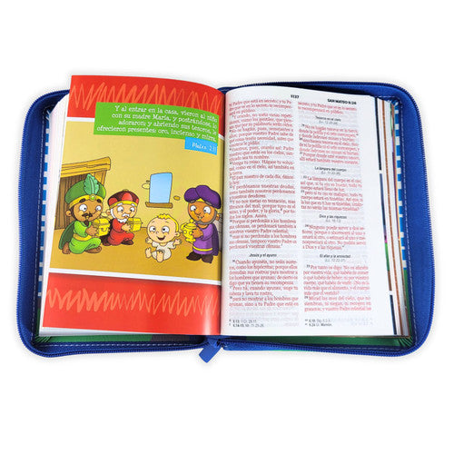 Biblia RVR60 045cz Mi Gran Viaje Azul/Autobús con asa