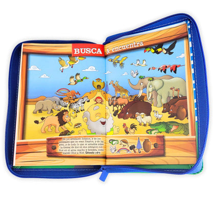 Biblia RVR60 045cz Mi Gran Viaje Azul/Autobús con asa