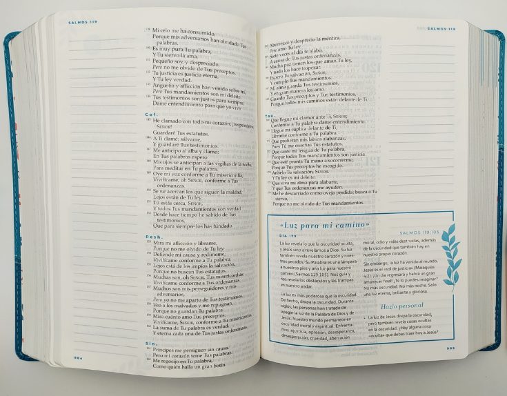 Biblia devocional Mujer Verdadera, Duotono Aqua,  NBLA