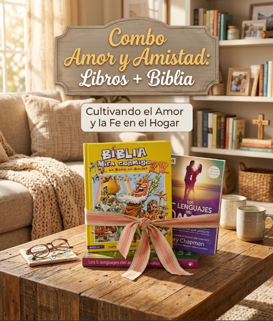 Combo Amor y Amistad LIbros + Biblia
