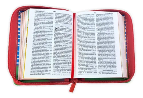 Biblia RVR60 025cz Mi Gran Viaje Rojo/Autobús con asa