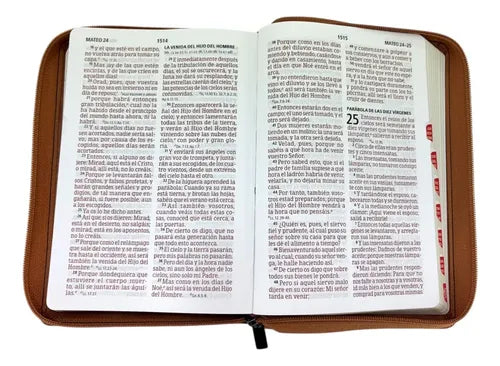 Biblia RVR1960 letra gigante tamaño manual, caoba/negro