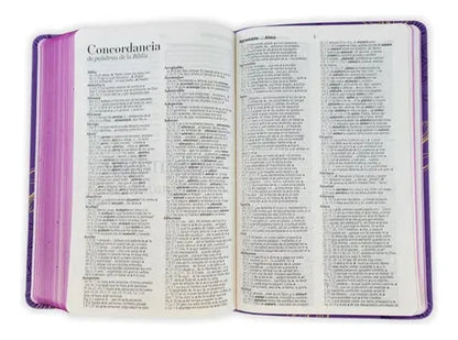 Biblia Obsequios Y Premios Rvr60C Morado Con Flores