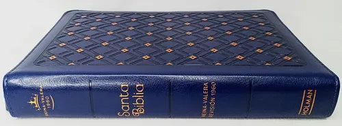 Biblia Letra Grande, Tamaño Manual, Azul Marino, RVR1960
