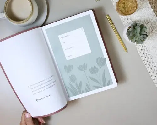 Biblia, Promesa Virtuosa, Letra gigante, Piel especial Rosa, RV60