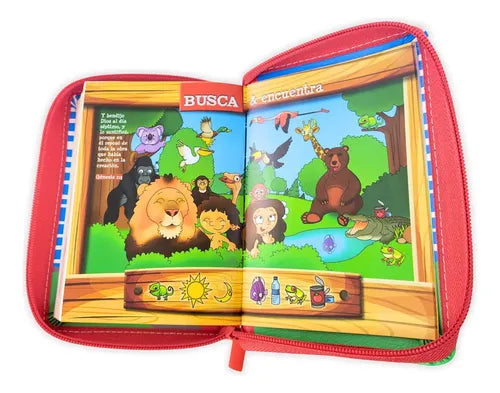 Biblia RVR60 025cz Mi Gran Viaje Rojo/Autobús con asa