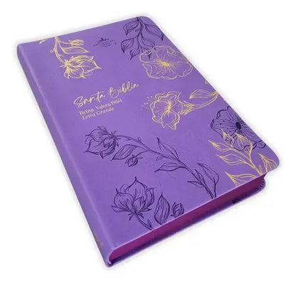 Biblia Obsequios Y Premios Rvr60C Morado Con Flores