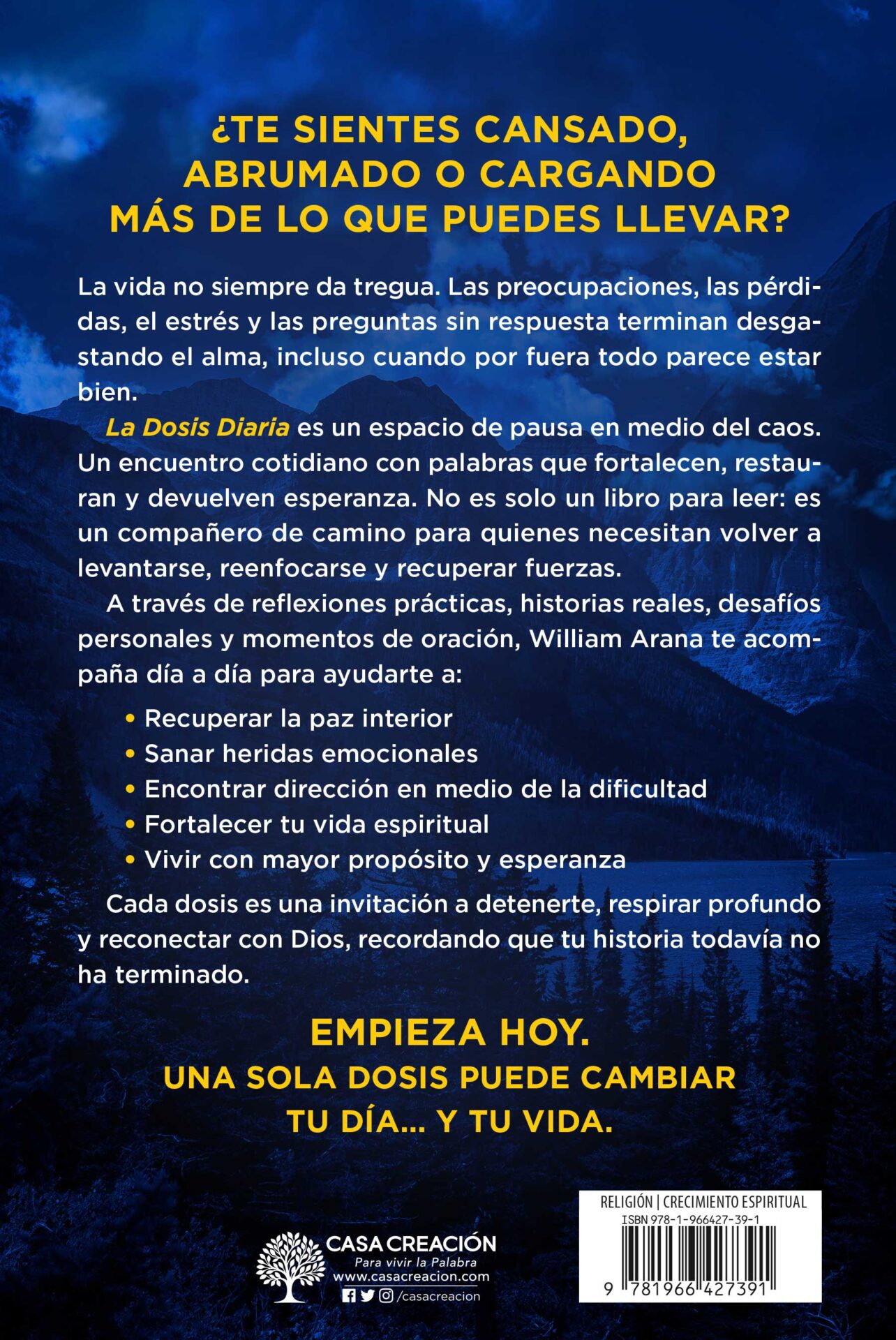Libro La Dosis Diaria – El Alimento que tu Alma Necesita – William Arana