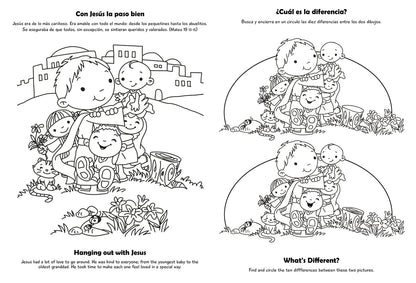 Libro La Gran Biblia Y Yo:  Nuevo Testamento - Cuaderno para colorear y de actividades - Bilingüe