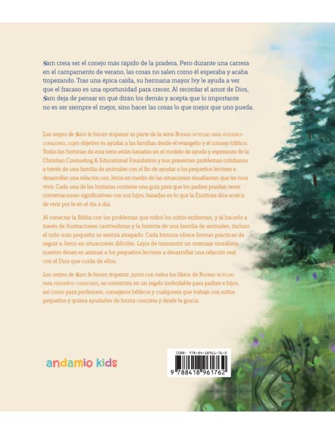 Libro Las orejas de Sam le hacen tropezar, Cuando fallas, Buenas Noticias Para Pequeños Corazones