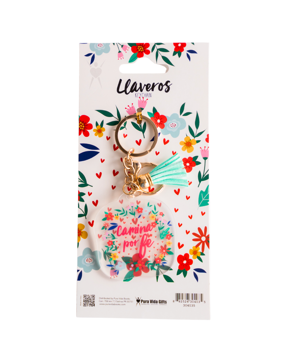 Llavero Acrilico, Camina Por Fe 2025