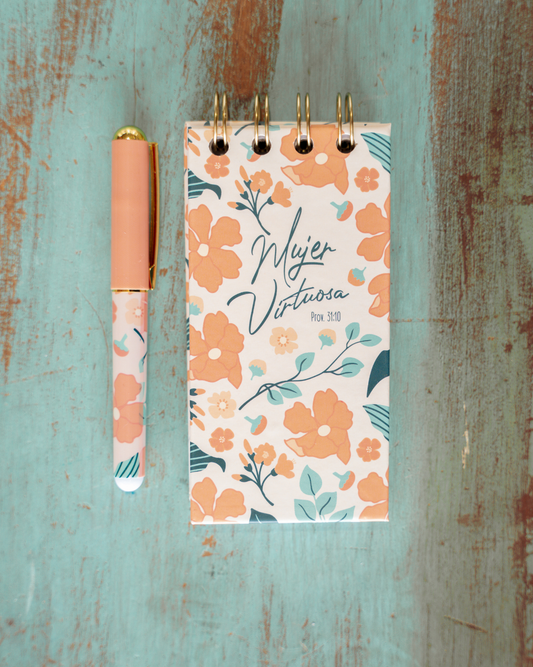 Libreta con Bolígrafo, Mujer Virtuosa