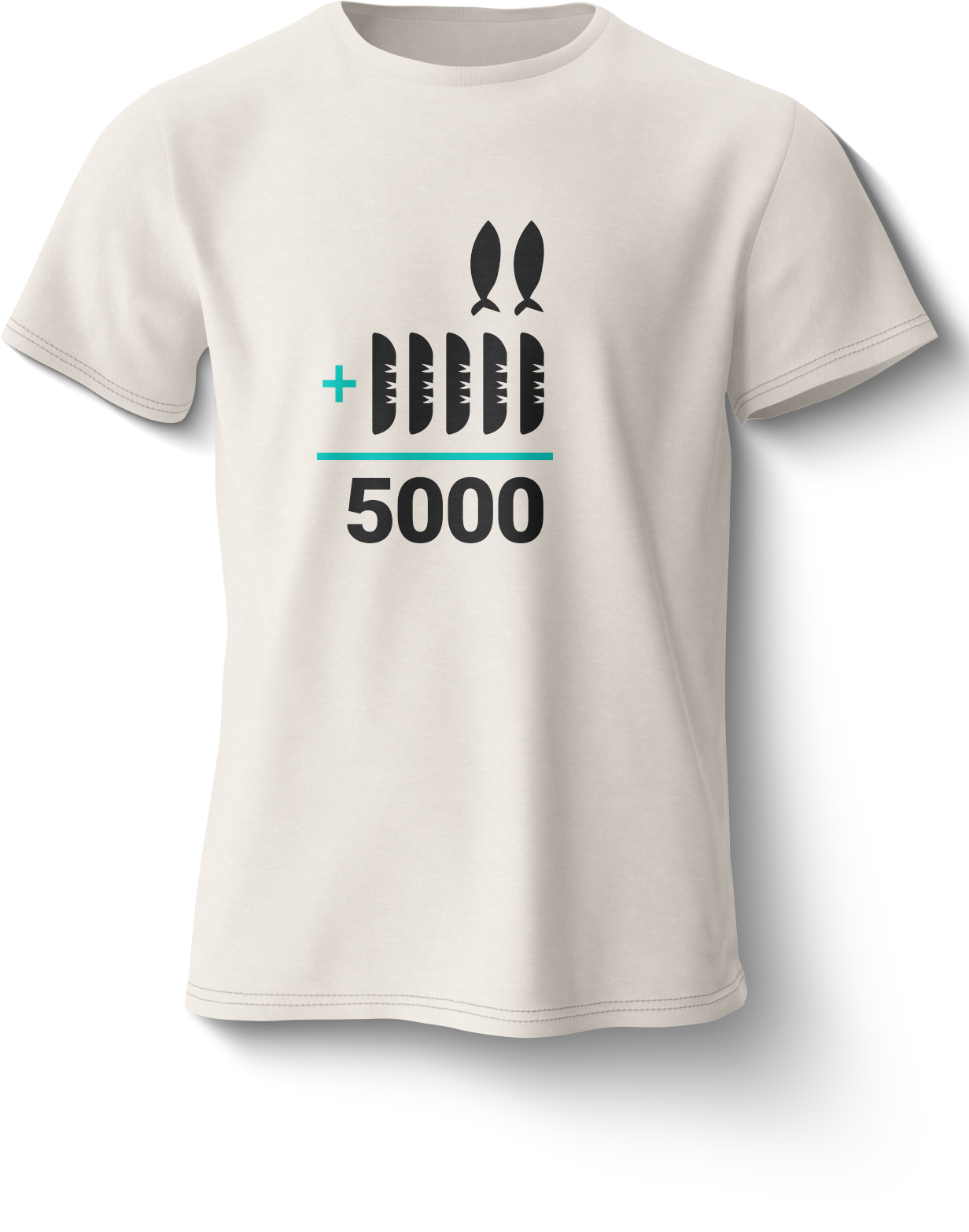 Camiseta The Chosen 2 Peces + 5 Panes Blanca