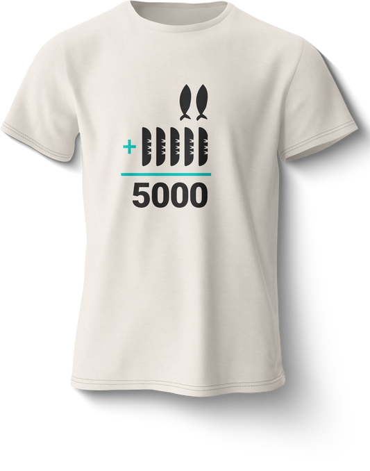 Camiseta The Chosen 2 Peces + 5 Panes Blanca