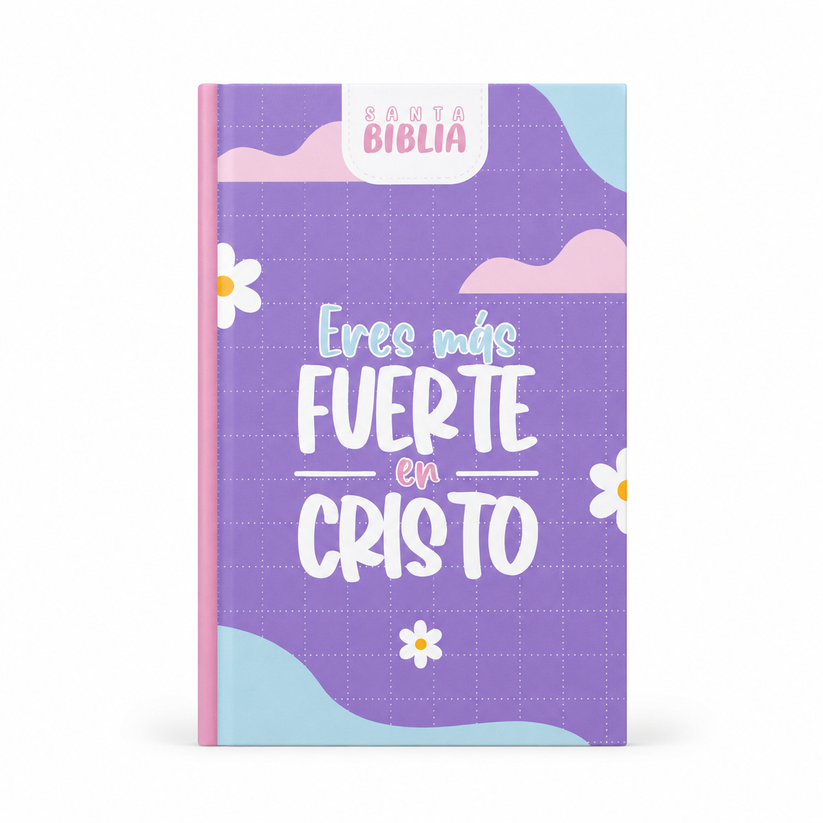 Biblia RVR 1960 - Lila-Rosa Canto Blanco