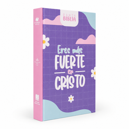 Biblia RVR 1960 - Lila-Rosa Canto Blanco