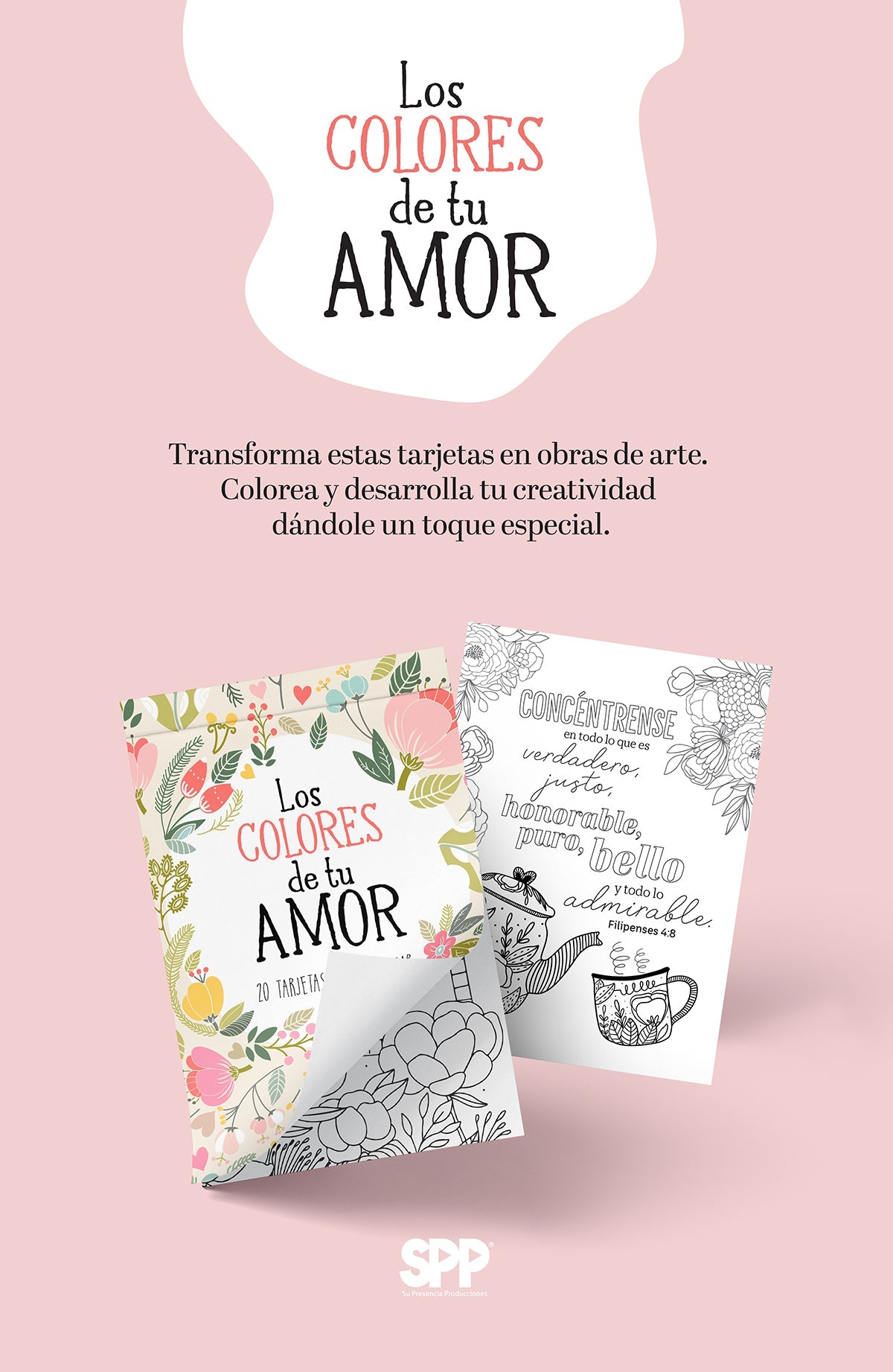 Tarjetas Para Colorear Los Colores De Tu Amor, SPP