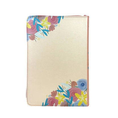 Biblia Manual L.G, Beige Flores, Cierre Indice, RVR60