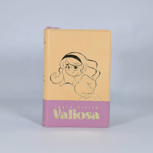 Biblia RVC - Durazno-Rosa Valiosa Canto Plateado con QR
