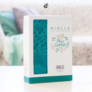 Biblia devocional Mujer Verdadera, Duotono Aqua,  NBLA