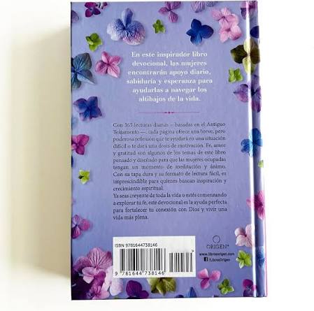 Libro, Un Año Con Dios, 365 Devocionales Del Antiguo Testamento Para Mujeres,