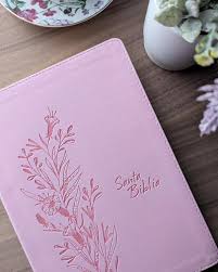 Biblia de Referencia NTV, sentipiel rosa con índice