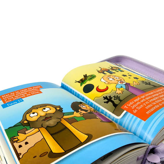 Biblia RVR60 025cz Mi Gran Viaje Lila/Blanco Con asa