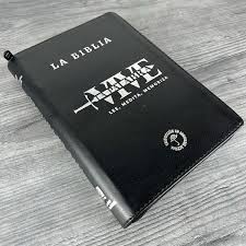 Biblia Con Cierre, Color Negro, Letra Grande - Tla