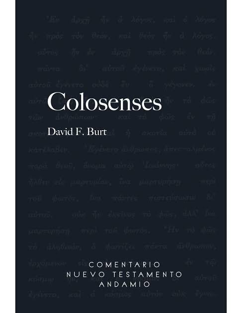 Libro Colosenses, comentario del nt - David F. Burt