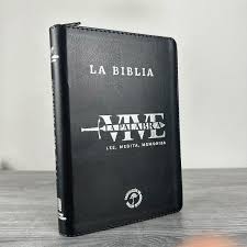 Biblia Con Cierre, Color Negro, Letra Grande - Tla