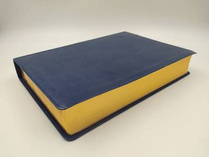 Santa Biblia Edición Clásica, Letra Gigante Sentipiel Azul - Ntv