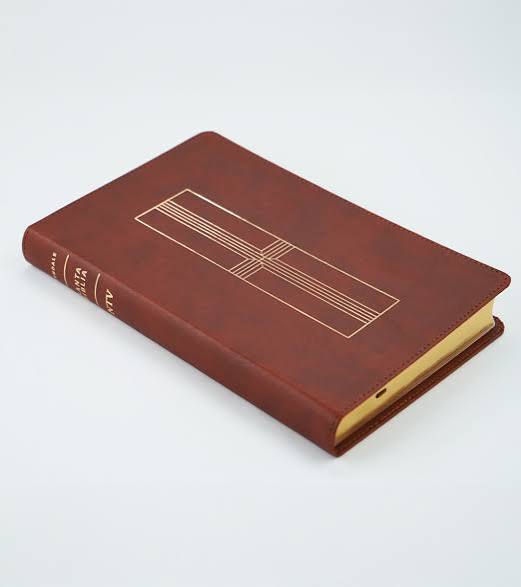 Biblia Ultrafina Sentipiel Café, Con Filament, Ntv