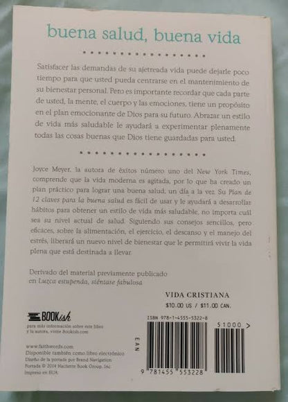 Libro Buena Salud, Buena Vida - Joyce Meyer