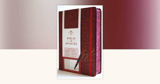 Biblia, Biblia De Apuntes, Tapa Dura, Vino Tinto, Canto Pintado, RVR1960