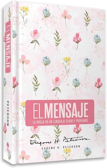 Biblia El Mensaje, Tapa Dura, Rosa Floral