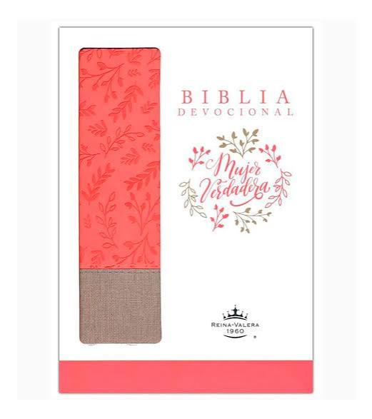 Biblia devocional Mujer Verdadera RVR60 - Duo-tono Coral