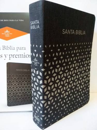 Biblia Para Regalos Y Premios, Símil Piel, Negro Y Plata, Rvr 1960