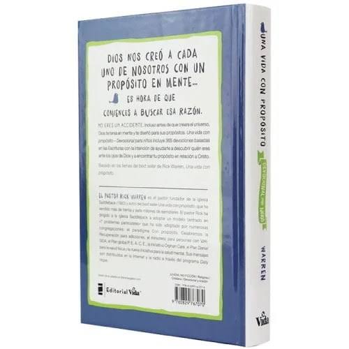 Libro Una Vida Con Propósito: Devocional Para Niños - Rick Warren