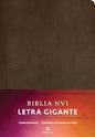 Biblia Letra Gigante, Piel Marrón - Nvi